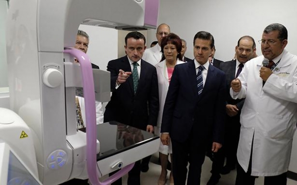 Mexican President, Enrique Peña Nieto, inaugurates the General Hospital of Zone 3 of Aguascalientes built by SANJOSE
