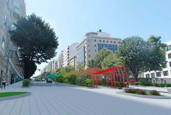 SANJOSE rehabilitar y transformar el entorno urbano de la Gran Va de Vigo, Pontevedra