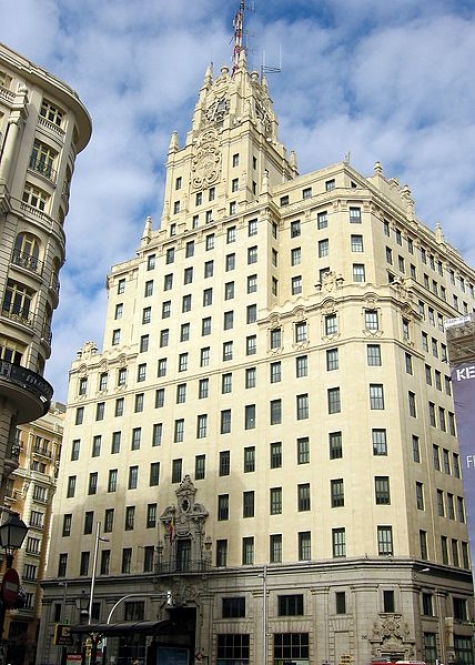 Sanjose réhabilitera le bâtiment de la Fondation Telefónica situé au nº28 de la Gran Vía de Madrid