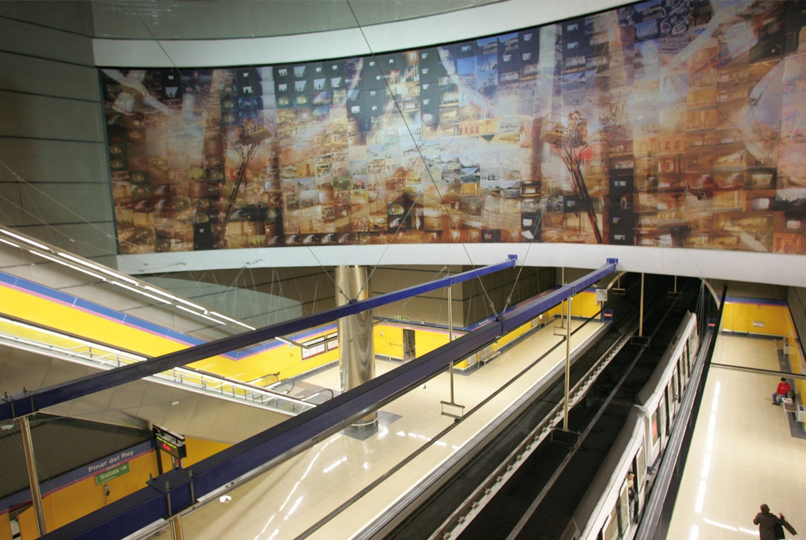 STATION DE METRO DE PINAR DEL REY MADRID