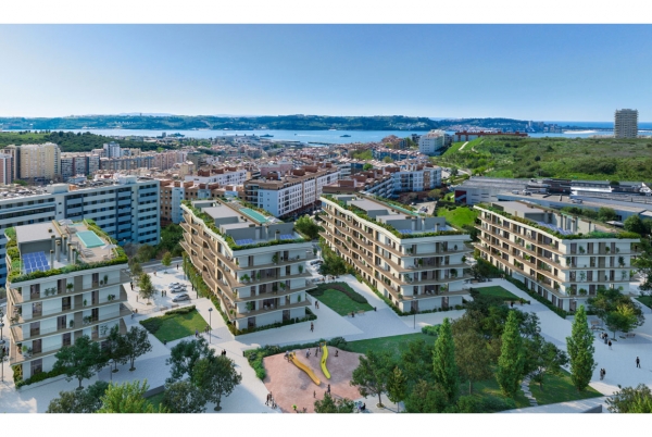 Construtora Udra will build 4 buildings in the Alma Gardens Residential Complex in Miraflores, Lisbon (Portugal)