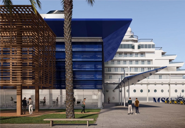 A SANJOSE irá construir o Terminal H da MSC Cruzeiros no Porto de Barcelona