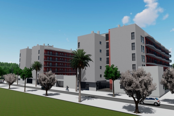 Cartuja I. vai construir 137 apartamento de caráter social para EMVISESA em Palmas Altas Sur (Lotes R3P-6 e R1P-1), Sevilha