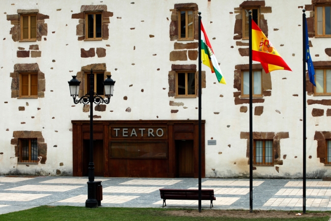 THATRE OF THE ROYAL RAGS FACTORY IN EZCARAY, LA RIOJA